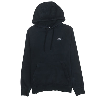 Nike Men's Black Pullover Hoodie Size S Regular Fit Fleece Logo