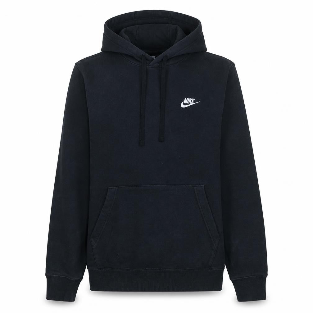 Nike Men's Black Pullover Hoodie Size S Regular Fit Fleece Logo
