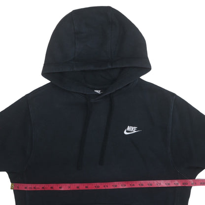 Nike Men's Black Pullover Hoodie Size S Regular Fit Fleece Logo
