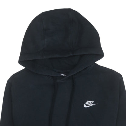 Nike Men's Black Pullover Hoodie Size S Regular Fit Fleece Logo
