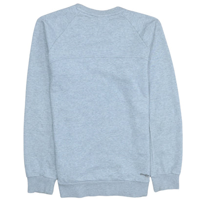 Adidas Mens Grey Small Crew Neck Pullover Sweatshirt
