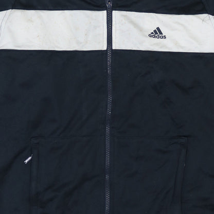Adidas Men's Blue Full Zip Sweatshirt L Sports Style