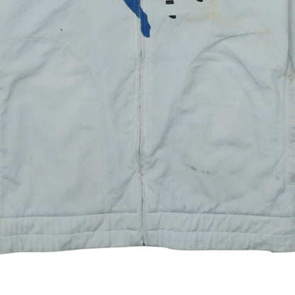 Puma Men's White Full Zip Sports Sweatshirt Small