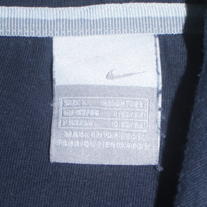 Nike Men Blue Pullover Hoodie Embroidered Logo Fleece Size M