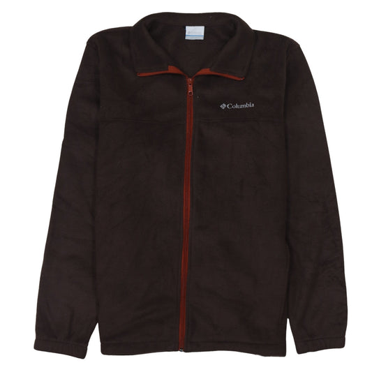 Columbia Men's Brown Fleece Full Zip Jacket Size L