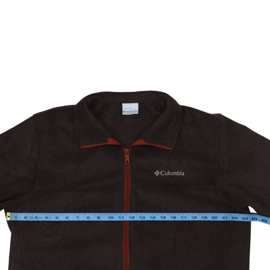 Columbia Men's Brown Fleece Full Zip Jacket Size L