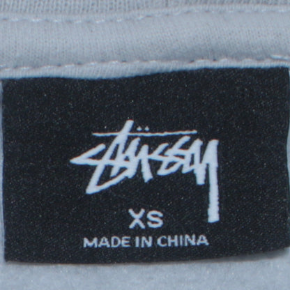 Stussy Men’s White XS Pullover Hoodie with Logo Print