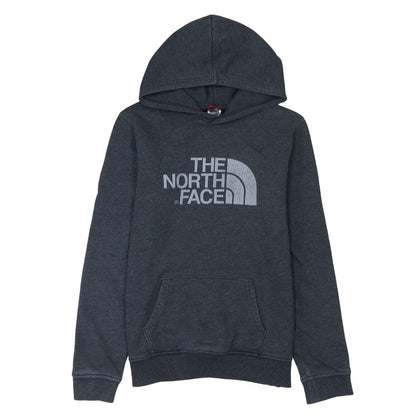 The North Face Boys Grey Pullover Hoodie XL Cotton Blend Logo Casual