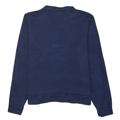 Puma Womens Navy 1/2 Zip Sweatshirt L Fleece Pullover
