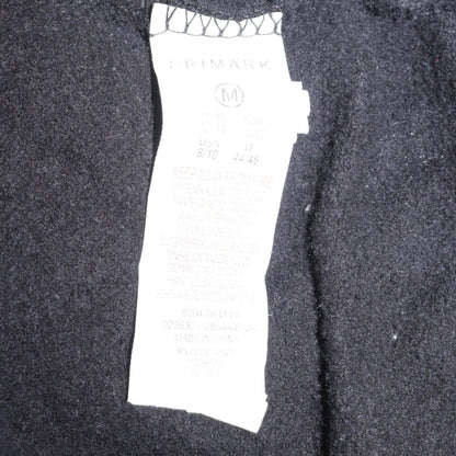 Disney Womens Black Glitter Logo Pullover Sweatshirt Size M