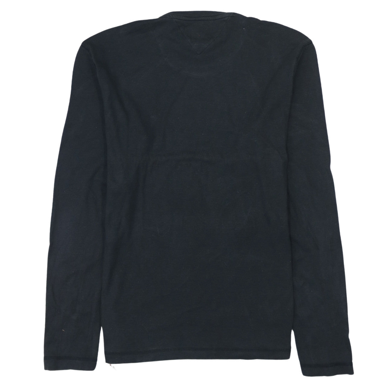 Tommy Jeans Men's Black Long Sleeve Crew Neck Cotton T-Shirt L
