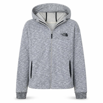 The North Face Womens Grey Full Zip Hoodie Medium 100% Cotton
