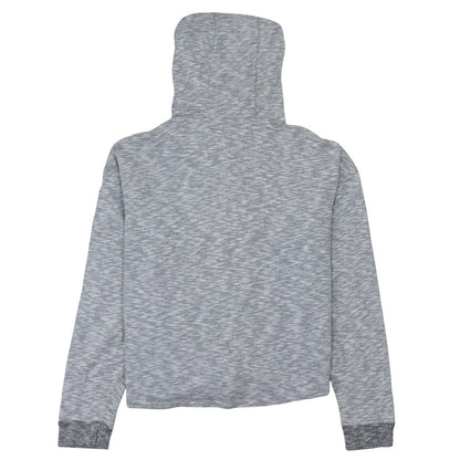 The North Face Womens Grey Full Zip Hoodie Medium 100% Cotton