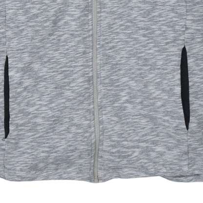 The North Face Womens Grey Full Zip Hoodie Medium 100% Cotton