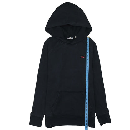 Levi's Men's Black Pullover Hoodie Size S Classic Fleece Sweatshirt