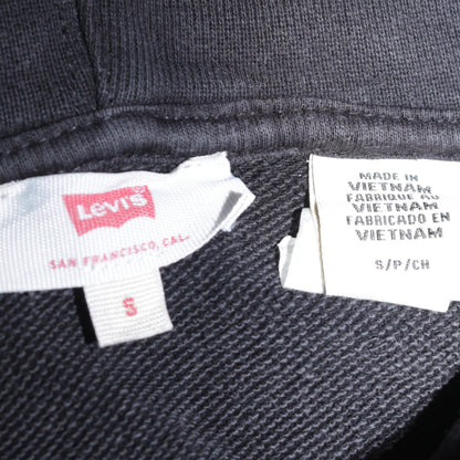 Levi's Men's Black Pullover Hoodie Size S Classic Fleece Sweatshirt