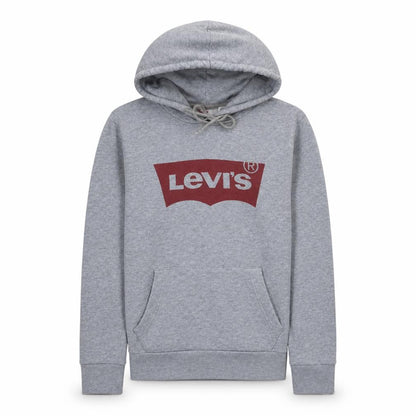Levi's Men's Grey Pullover Hoodie Small Regular Fit Logo Sweatshirt