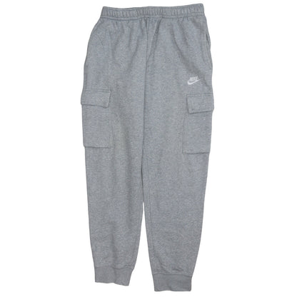 Nike Men's Grey Cargo Tapered Joggers Size M Fleece Sweatpants