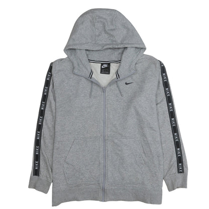 Nike Men's Grey Full Zip Hoodie L Sportswear Fleece