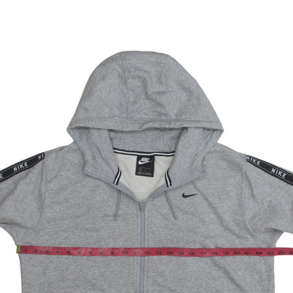 Nike Men's Grey Full Zip Hoodie L Sportswear Fleece
