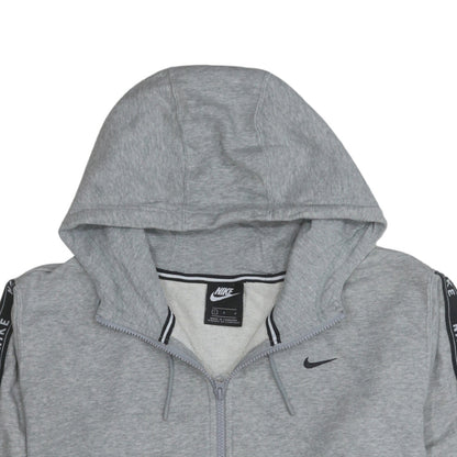 Nike Men's Grey Full Zip Hoodie L Sportswear Fleece