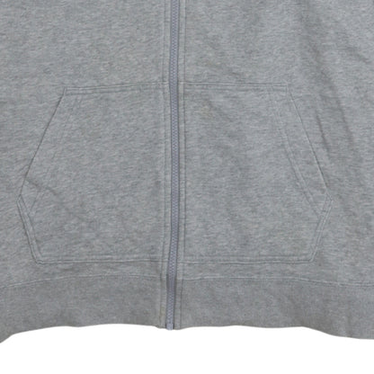 Nike Men's Grey Full Zip Hoodie L Sportswear Fleece