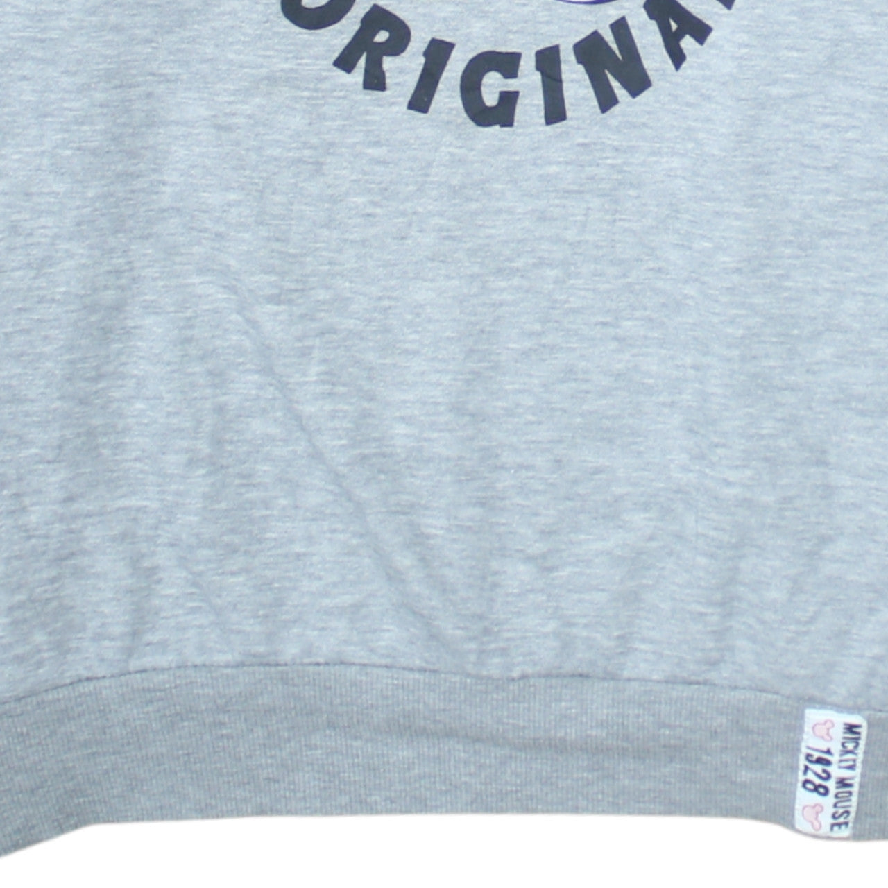 Disney Women Grey Mickey Mouse Hoodie Size 14 Pullover Hooded Sweatshirt