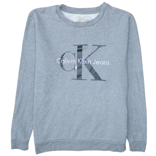 Calvin Klein Jeans Women's Grey Small Pullover Sweatshirt