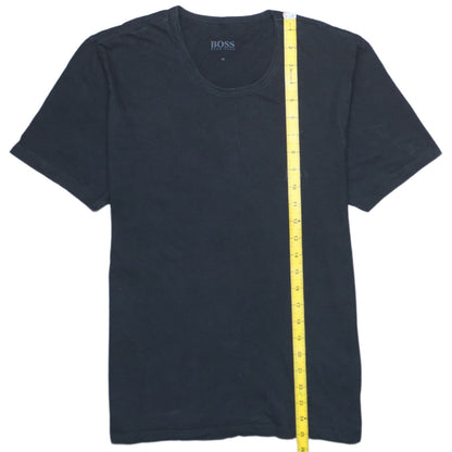 Hugo Boss Men's Black Crew Neck Cotton T-Shirt Size M Regular Fit