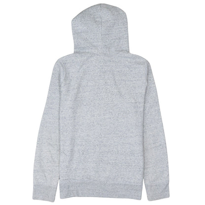 Hollister Men's Grey Pullover Hoodie Small Logo Fleece Sweatshirt