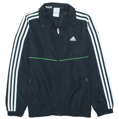 Adidas Boys Black 10-11 Years Track Jacket Lightweight Zip Sports Top