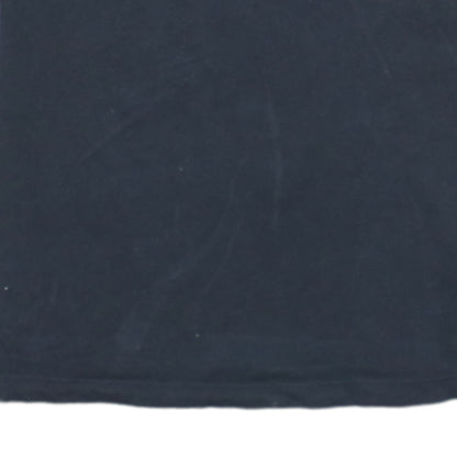 Adidas Women Black Cotton Short Sleeve Crew Neck T-Shirt Size 4