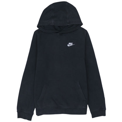 Nike Boys Black XL Pullover Hoodie Sweatshirt with White Logo