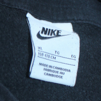 Nike Boys Black XL Pullover Hoodie Sweatshirt with White Logo