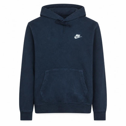 Nike Men's Blue Pullover Hoodie M Regular Fit Fleece Sweatshirt