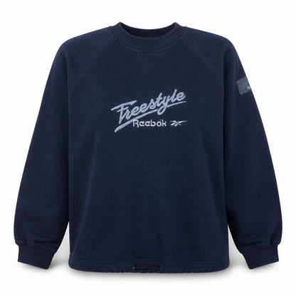 Reebok Women Navy Blue Freestyle Pullover Sweatshirt Size M