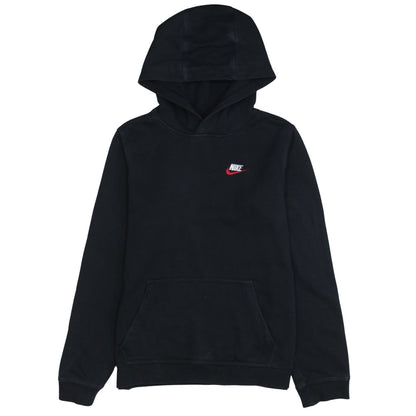 Nike Boys Black XL Pullover Hoodie with Embroidered Logo