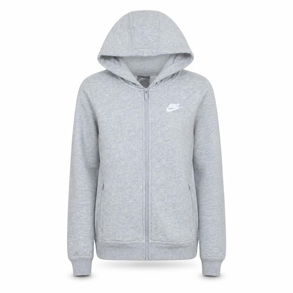Nike Womens Grey Full Zip Hoodie Small Lightweight Athletic Sweatshirt