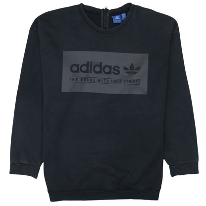 adidas Men's Black Crew Neck Pullover Sweatshirt M