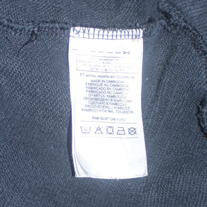 adidas Men's Black Crew Neck Pullover Sweatshirt M