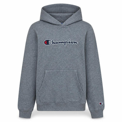 Champion Boys Grey Pullover Hoodie Size 15-16 Years Embroidered Logo