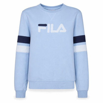 Fila Women's Light Blue Crew Neck Logo Sweatshirt Size L