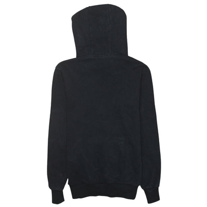 Ellesse Womens Black Pullover Hoodie UK 6 Cotton Blend Logo Casual