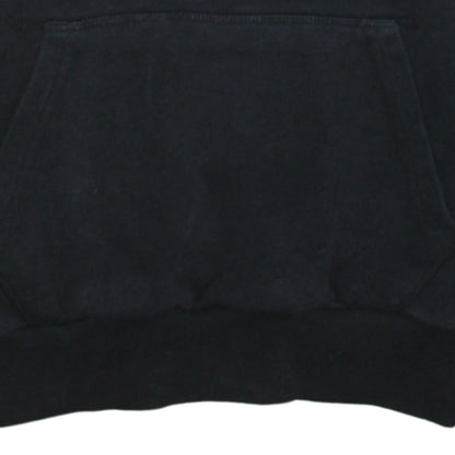 Ellesse Womens Black Pullover Hoodie UK 6 Cotton Blend Logo Casual