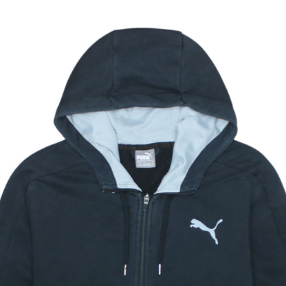 Puma Men’s Black Full Zip Hoodie M Fleece Sweatshirt