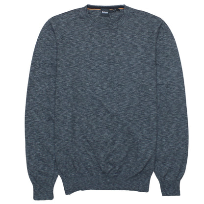 Hugo Boss Men’s Grey Slim Fit Crew Neck Knit Sweatshirt XL
