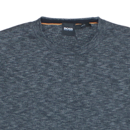 Hugo Boss Men’s Grey Slim Fit Crew Neck Knit Sweatshirt XL