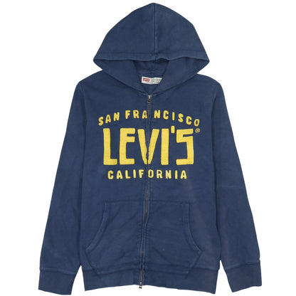 Levi's Men's Blue Full Zip Hoodie M Classic Logo Sweatshirt