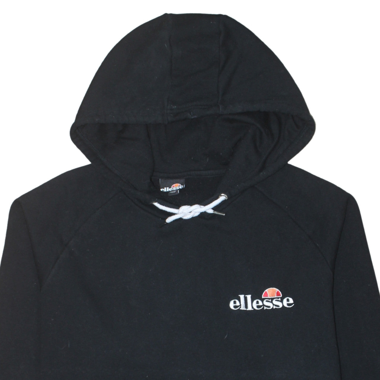 Ellesse Womens Black UK 24 Pullover Hoodie Dress
