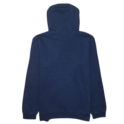 Adidas Men's Blue Pullover Hoodie Size L Sports Fleece Sweatshirt